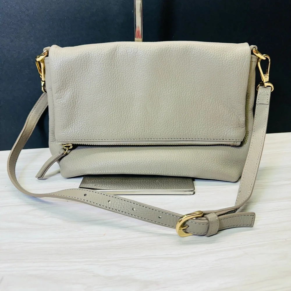 NEW w/Tag*Nordstrom Black Pebbled Leather Crossbody Handbag Clutch